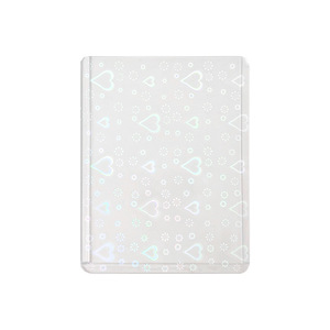 YY Fundas Rígidas Transparentes para Tarjetas, Diseño Estrella y Corazón Holográfico para Photocards Kpop - Product Image 1