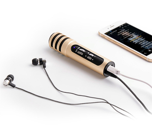 Popular BT Wireless Condenser Karaoke Microphone with Earphone Input - Product Image 4