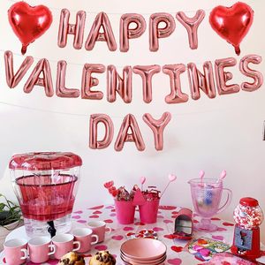 Palloncino a Forma di Cuore con Scritta '<span class=keywords><strong>Happy</strong></span> Valentine's Day' in Foil Oro Rosa da 16 Pollici, Decorazione Romantica per Matrimoni e Anniversari - Product Image 6
