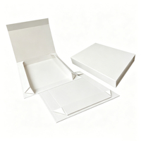 Boîte rigide magnétique en carton de luxe avec laminage brillant, logo personnalisé, emballage cadeau écologique et portable pour chaussures, vêtements, chaussettes