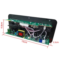 D10-II Mono Ev Amplifikatörü 35W, Radyo DC12V/24V AC220V USB TF Çift MIC Girişi Uzaktan Kumanda ile