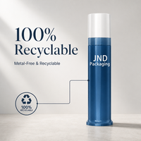 Distributeur sous vide tout plastique sans ressort 100 ml, pompe sans air en PP 100 % recyclable pour flacon de lotion