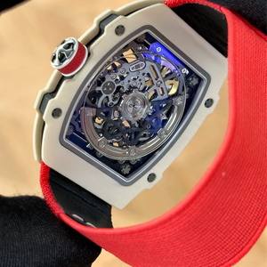 <span class=keywords><strong>Orologio</strong></span> Meccanico da Uomo di Alta Gamma, Elegante e Lussuoso, con Cassa in Ceramica Bianca, Movimento Scheletrato, <span class=keywords><strong>Quadrante</strong></span> Luminoso e Design a Botte - Product Image 3