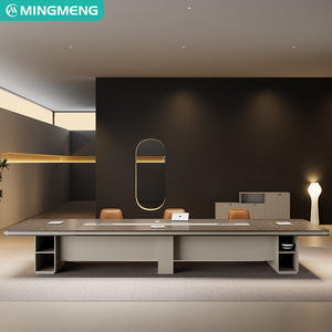 Mesas y sillas de conferencia de alta gama, comerciales, de forma rectangular, personalizables, mesas y sillas para capacitación. - Product Image 1