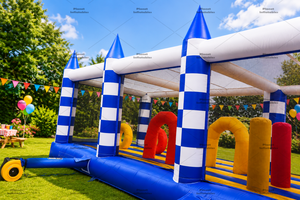 Château gonflable commercial pour enfants, parcours d'obstacles extérieur, aire de jeux pour <span class=keywords><strong>location</strong></span> événementielle - Product Image 3