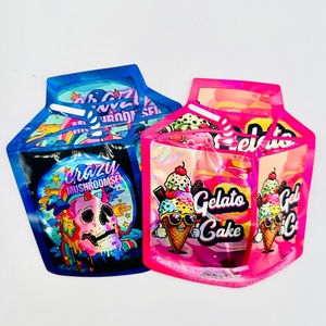Bolsas de Mylar con Corte Troquelado Holográfico y UV Localizado, Impresión Interior Personalizada, Caja de Papel para Cereales de 3.5g, Bolsa de Mylar de 3.5 con Caja - Product Image 3
