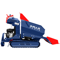 K-MAXPOWER 7HP Benne à chenilles agricole mini-dumper à essence certifiée CE, capacité de charge 500 kg