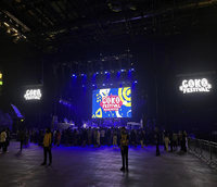 Pantalla LED Gigante de 6m X 4m, Sistema Completo P3.91, Pantalla de Video para Exteriores, Publicidad en Estadios de Fútbol
