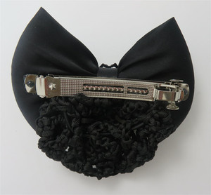 Cheveux Snood Filets Bowknot Décor Français Barrette Pince À Cheveux Strass Cristaux Rose Fleur Arc <span class=keywords><strong>Crochet</strong></span> Hairnet Titulaire <span class=keywords><strong>Chignon</strong></span> Couverture - Product Image 6