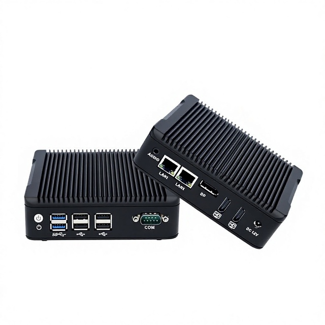 N5P Embedded Mini Commercial PC Fanless Silent Small Host Compact Control Computer Intel Pentium J3710 Stock