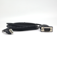 Kabel Serial PVC Tembaga Murni Terlindung FTDI232 RS485 USB a Male ke DB9 Male/Female Converter Komunikasi Data Perangkat Industri