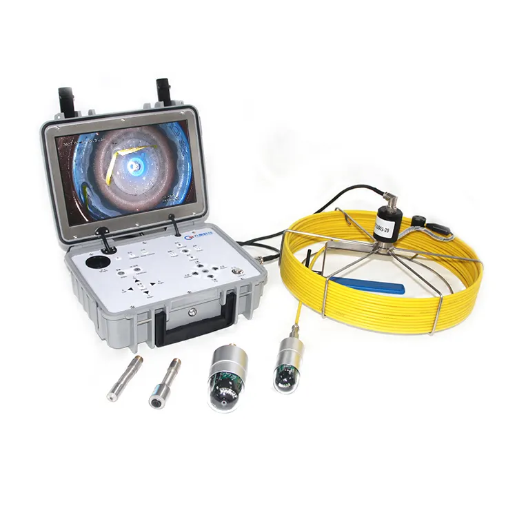 waterproof borescope Portable Pipe Inspection Camera with 21mm Camera Head and DVR