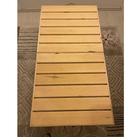 Umweltfreundlicher Multifunktionaler Holz-Geschenktisch Tragbarer Klassischer Picknicktisch Klappbarer Bemalter Wandhängender Tisch