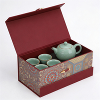 Boîte cadeau personnalisée de grande taille avec plusieurs compartiments pour des ensembles de café ou de thé