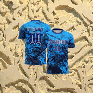 2024 최고 태국 품질 저지 Futebol 축구 유니폼 어린이 남성 OEM 서비스 승화 이름 자동 절단 - Product Image 3