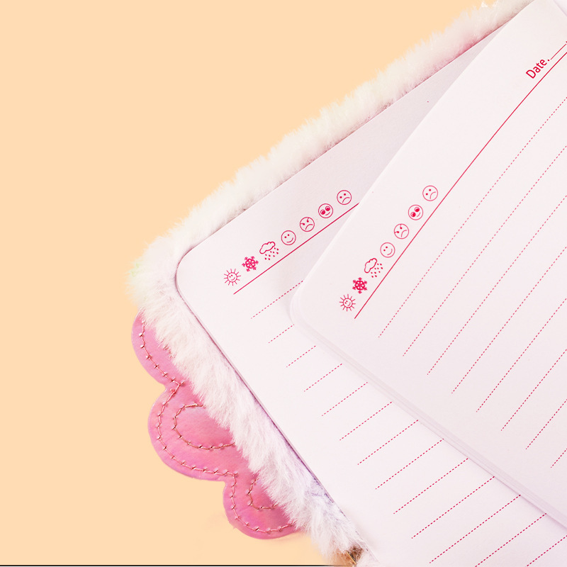 PinkSheep Journal Koala Avec Cadenas Et Clés – Carnet En Peluche 160 Pages Lignées, Pour Filles De 3 à 12 Ans