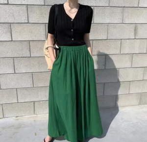 Liu Ming prodotti di vendita calda moda coreana estate da <span class=keywords><strong>donna</strong></span> tinta unita cotone <span class=keywords><strong>lino</strong></span> <span class=keywords><strong>pantaloni</strong></span> larghi Casual <span class=keywords><strong>pantaloni</strong></span> larghi - Product Image 6