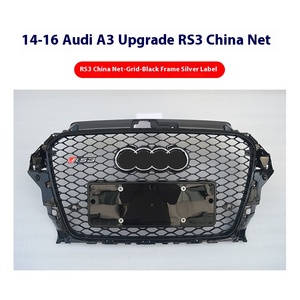 2013-2016 <b>A3</b> Sports Style Front Bumper Fog Light Grille RS3 Mid-Grid 8V ABS Plastic New Condition Car Grills Upgrade LRS3-15RS3. - Product Image 3