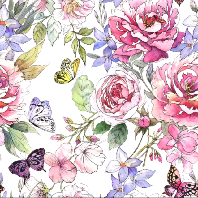 Высококачественный жоржет из 100% шелка с цифровым принтом и индивидуальным дизайном