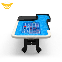 Lucky yyh — Table de Poker de 22 pouces, Roulette, haute qualité, avec jambes en H, porte-gobelet