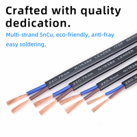 EHGS Cable Plano Doble Flexible RVVB VDE 0,3 0,5 0,75 1 1,5 2.5mm ² Línea de alimentación para Audio Electrodomésticos Iluminación Motor Cable Uso