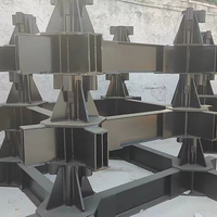 Pièces de structure en acier galvanisé Q235B/Q345B durables, cadre en acier ASTM sur mesure pour usage intensif pour usine