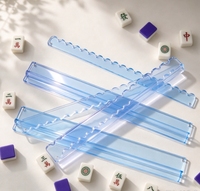 Support de Mahjong en Acrylique Personnalisé Multicolore 17,5-20 Pouces en Forme de U avec Base Plate – Lot de 4 Pièces