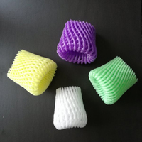Bouteille en mousse de verre en maille, manchon de bouteille, filet d'emballage, filet un fruit en mousse protecteur
