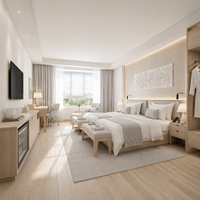 Personnalisation de meubles de hall d'hôtel moderne cinq étoiles mdf meubles d'hôtel quatre saisons