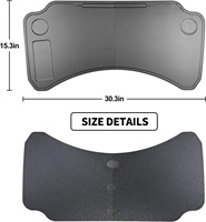 Table de plateau de voiture avant de bureau de volant d'ordinateur portable de PC pliable de luxe pour Tesla modèle Y modèle 3 pour travailler voyage manger déjeuner