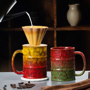 Taza <span class=keywords><strong>de</strong></span> Cerámica <span class=keywords><strong>de</strong></span> Gran Capacidad, Estilo Americano, Sin Tapa, Apta para Lavavajillas, Diseño Simple, Taza para Café y Agua, Informe FCM - Product Image 4