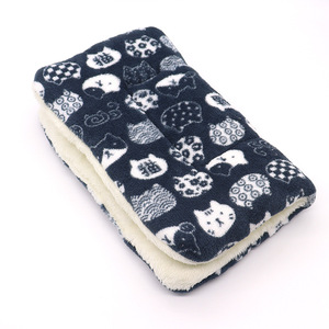 ペットマット厚く暖かい毛布猫と犬のトイレ砂漫画睡眠マット犬のトイレぬいぐるみキルトマットレス - Product Image 5