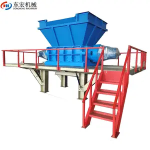 Large Capacity Steel Aluminum Scrap Shredding Machines Car Body Crusher Two Shaft Metal Shredder For Recycling