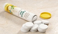 Comprimés effervescents Calcium Zinc Vitamine D3 saveur citron sans sucre pour la santé osseuse des adultes, usage quotidien, paquet de 20 comprimés (1 comprimé)
