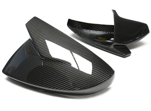 Coque de rétroviseur en fibre de carbone sèche ABT pour Audi A6 C8 A8 S8 A7 S7 S6 RS6 Noir - Product Image 3
