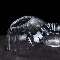 Plastic Kom Ronde Party Salade Bowling Fruit Snackpot Doorzichtige Acryl Kommen