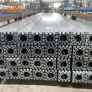 Extrusiones de Aluminio Industriales con Ranura en T Cuadrada, Serie 6000, Temple T3-T8, Perfiles OEM para Decoración, Recubrimiento Anodizado en Polvo - Product Image 2