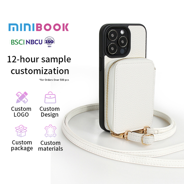 Minibook PU Leather Protective ShockProof Wallet Flip Book Phone Cases Bag Pouch for iPhone 17