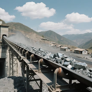 Băng tải cao su chịu mài mòn cho máy nghiền. Băng tải cao su chất lượng cao cho mỏ đá, quặng sắt. - Product Image 1