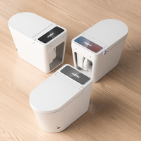Siège chauffant moderne à rinçage automatique avec capteur Mobilier de salle de bain à eau réglable Toilette intelligente Wc haut de gamme