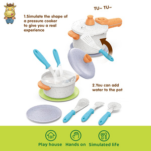Ensemble de jeu de cuisine en paille de blé pour enfants, 12 pièces, jouets de cuisine pour enfants - Product Image 4