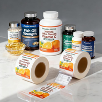Étiquette personnalisée OEM ODM pour emballage pharmaceutique, logo, flacon de 3 ml, autocollant en vinyle holographique, autocollant écologique