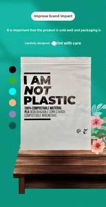 Fábrica al por mayor 100% Biodegradable Totalmente transparente <span class=keywords><strong>PLA</strong></span> PBAT Bolsa de plástico <span class=keywords><strong>triangular</strong></span> Bolsa de flores compostable <span class=keywords><strong>a</strong></span> prueba de humedad - Product Image 6