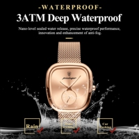 POEDAGAR 783 manecillas luminosas impermeables relojes de moda para mujer movimiento de cuarzo de lujo Esfera de forma Irregular reloj de mujer
