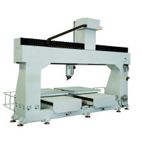 Machine de fraisage CNC 5 axes, broche simple 5 kW, commande Syntec, roulement haute rigidité, moteur, pompe, table à vide, Mach3/NC Studio