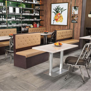 <span class=keywords><strong>Design</strong></span> di Arredamento in Legno Massiccio per Ristorante <span class=keywords><strong>Moderno</strong></span> di Lusso, Fast Food e Mensa, Divanetto per 2 Persone - Product Image 2