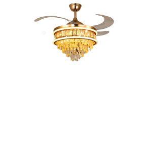Crystal <b>Ceiling</b> <b>Fan</b> Light Fixture Fandelier with <b>Remote</b> 6 Speed Reversible Motor Indoor Decorative Lighting for Home Hotel - Product Image 1