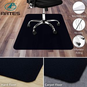 OEM صديقة للبيئة عدم الانزلاق دائم مخصص تصميم أسود كرسي مكتب حصيرة ل والخشب الصلب بلاط أرضية - Product Image 2