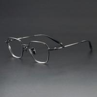 Monture de lunettes optiques carrées classiques en acétate de titane SH0076, monture intégrale, haute qualité, unisexe adulte, vente chaude