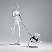 Modèle de chien de course professionnel en fibre de verre avec pattes détachables pour la photographie de harnais, la décoration de vitrine commerciale et les présentoirs